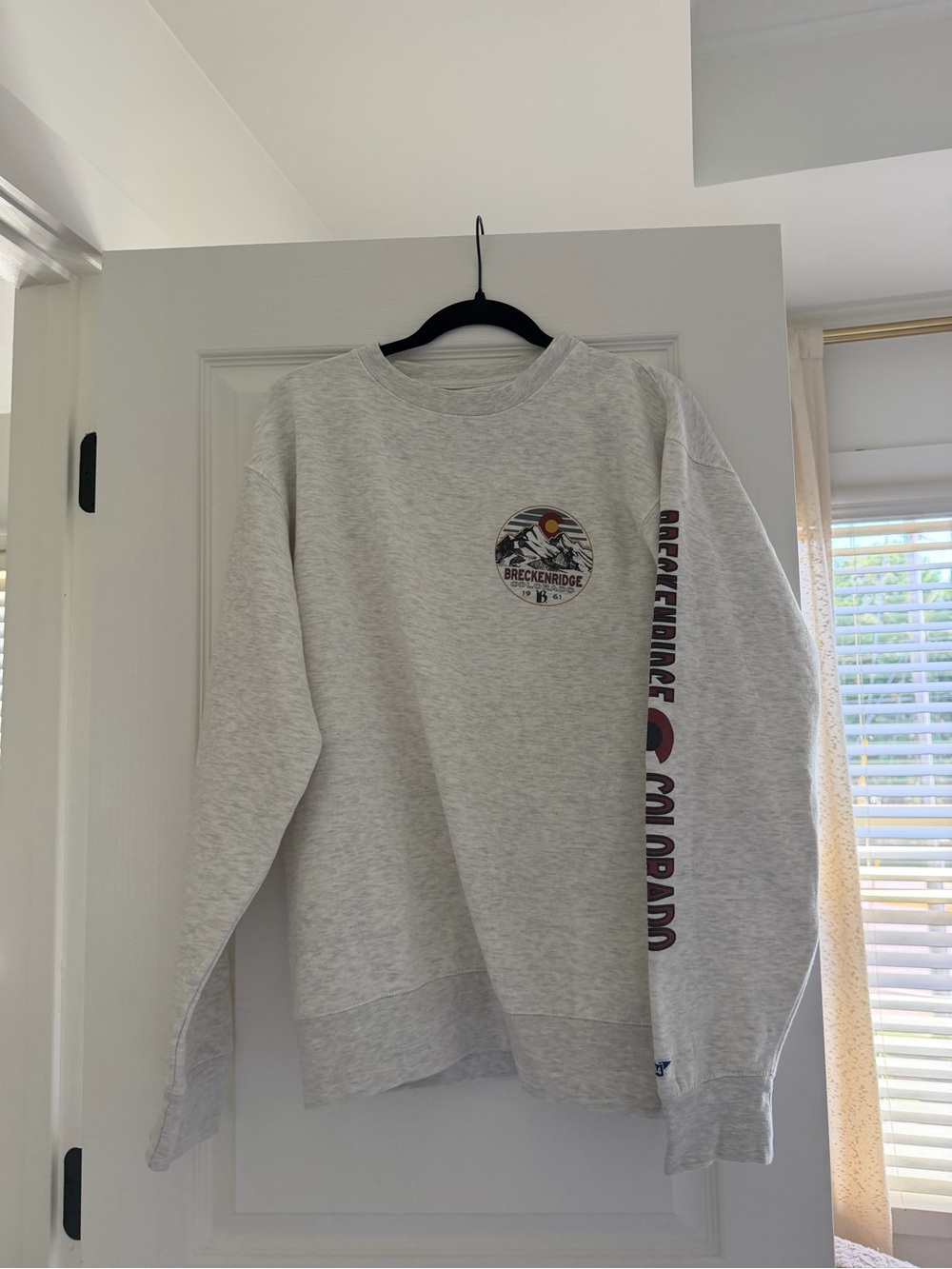 Blue 84 Light Gray Breckenridge Colorado Crewneck Sweatshirt